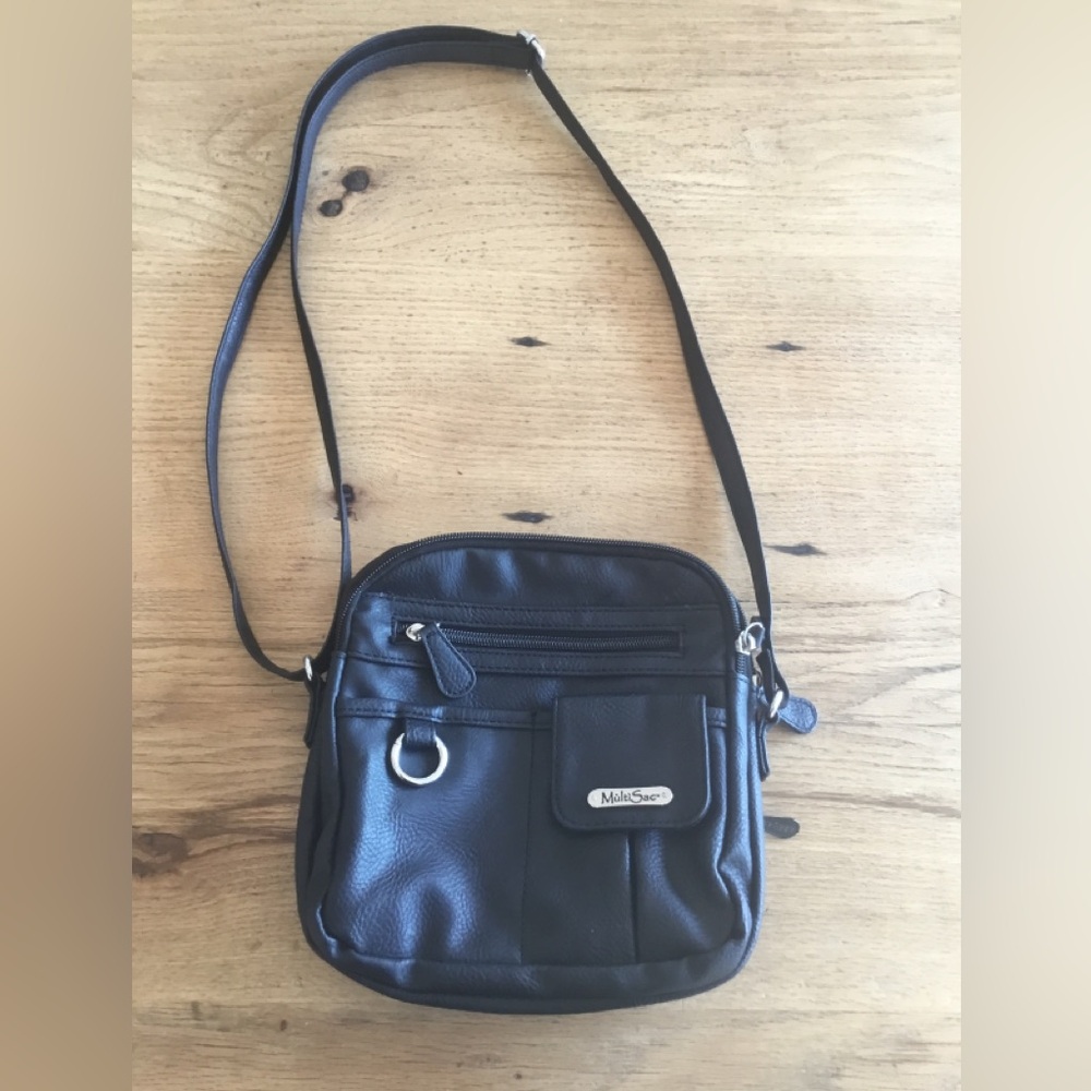 Muti Sac‎ Black Shoulder Strap Purse Preloved